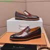 BERLUTI Chaussures habillées pour hommes Chaussures Oxfords en cuir Berluti Chaussures de vache de qualité haut de gamme pour hommes Chaussures habillées en cuir d'affaires Chaussures décontractées pour hommes paresseux HBON