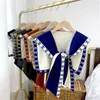 20% de réduction Version coréenne en laine tricotée double face petit châle pour femmes au printemps automne et hiver écharpe polyvalente nouvelle cape de décoration de faux col