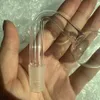 100 pcs Masculino Joint Clear Oil Burner Pipe Glass Bong Bowls Grosso Pyrex Vidro Downstem com Tigela Mistura de 90 Graus Tubo de Mão para Água Hookah Bong
