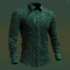 Camisas casuais masculinas LOGO LOGO CHIRTSSHORT BUTTON BOTOL Down Down Flor Flor Formal Camisa Mens de Leopardo Impressão