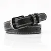 Gürtel dünn 105 cm 2,4 cm PU Gürtel Frauen Luxus weibliche Damen Band für Jeans Bund Bund Cinturon Fino Mujer