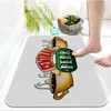 Carpets Central Perk Entrance Paillomat Floor Mats Anti-Slip Kitchen Balcony Area Tapis Decoration Home Decoration Tapis doux pour salle de bain