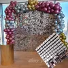 Art Sequin Board Wind Backle Porte Silver Rose Gold Party Decoration Shingle Wholesale 231227