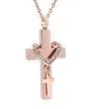 Crystal double Ashes keepsake Memorial Jewelry Stainless steel Ashes Keepsake Cremation Urn necklace8211402