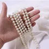 2024 Fashion Women Jewelry Pearl Bead Necklace Long Sweater Chain For Dress Accessories Gift Girl Mother 231227