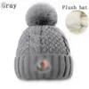 Halloween Unisex Beanie Candy color Embroidery Outdoor Winter Solid Dome Skullcap