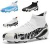 Ultralight Soccer Shoes Men Futsal Football Boots 성인 어린이 클리트 훈련 야외 잔디 경기 운동화 비 슬립 스포츠 FG/TF