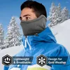 Bandanas máscara facial à prova de vento inverno cachecol duplo quente velo grosso balaclava macio ao ar livre feminino esportes ciclismo motocicletas elásticas