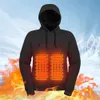 Mannen USB Verwarming Hoodies Vrouwen Vintage Gothic Verwarmde Jas Lange Mouw Streetwear Losse Jassen Harajuku Sweatshirt 5 Verwarming Zone 231228