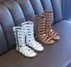 New Girls Sandals Summer PU Leather Hollow Boots Kids Shoes Fashion Shoes Designers Sandals2986202