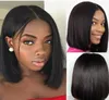 Menselijk haar pruiken natuurlijke kleur korte bob pruik stijl Brazilian Hair4565530