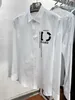남자 캐주얼 셔츠 디자이너 편지 인쇄 티 스웨트 셔츠 패션 하이 스트리트 짧은 슬리브 여름 셔츠 통기 가능한 흰색