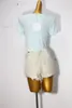 Blusas femininas Feicheng Roupas Moda Elegante Slim-Fit Sexy Figura Lisonjeira Camisa Top 113