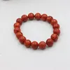 Bracelets liens Fahsion Charms Drum Ball Matière naturelle Coral Perles de corde élastique pour femmes