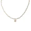 2024 DESIGNER Perlen-Kamelien-Halskette im französischen Stil für Frauen mit Sinn für Luxus und Vielseitigkeit