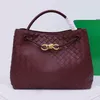 Luxury designer Top handle bag 10A weave Leather small tote medium handbags large shoulder bags Crossbody Casual Commuter bag clutch shopping bags