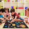 Spazio esterno Feltro Montessori Board Toy Sistema solare Universo Storytelling Flanella Tappetino da gioco interattivo Giocattoli educativi per bambini 231228