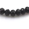 Czarny kolor 8 mm fasetowany kryształowa bransoletka dla kobiet proste styl elastyczne bransoletki 20pcs Lot 188W