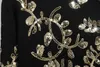 Tolle Qualität, Pailletten-Perlen-Strickanzüge für Damen, Schwerindustrie, Blumen, Langarm-Pullover, Hose, zweiteilige Sets, WQ2167 231228