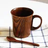 Tazze multifunzionali multi-occasional comoda tazza in legno in legno con maniglia tazza da caffè per bere acqua per ufficio da tè acqua