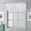 Curtain 5 Colors Modern Lace Jacquard Window Valance Hem Coffee Short For Cabinet Door Bedroom Home Decor Gifts