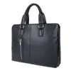 Briefzüge Nesitu Highend A4 Black Chocolate Echtes Leder 14 '' Laptop Männer Aktentasche Business Messenger Bag Portfolio M7411