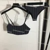 Projektant kantarki Bikini wydrukowane push up stanik stanik kombinezonu Seksowne bez pleców stroje kąpielowe na letnie bikini surfingowe na plaży