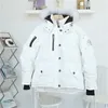 Canada Style Goose Scissors Down Coat for Men and Women True Fox Big Hair Collar Thickened