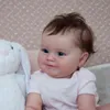Poupées 50CM Reborn bébé poupée nouveau-né fille bébé réaliste réel doux au toucher Maddie avec des cheveux enracinés à la main de haute qualité à la main Art poupée AA220