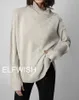 Rare 100% CASHMERE Turtleneck Soft Sweater Shoulder Stars Diamond Strass Buttons Woman Top Pullovers Knitwear High End Quality 231228