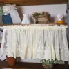 Curtain 5 Colors Modern Lace Jacquard Window Valance Hem Coffee Short For Cabinet Door Bedroom Home Decor Gifts