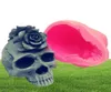 3D Rose Skull Silicone Mold Fondant Cake Harts Gips CHOCOLATE Candle Candy T2007031122538