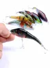 Minnow Hard Bionic Fishing Lures 3D Olhos pintados de isca 6 gancho WobBlers Swimbaits articulados 89g95cm Tackle