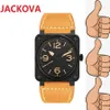 Luxury Designer Classic Fashion Quartz Watch Sapphire Glass Waterproof Square Skeleton Simple Men Watches Gifts Wristwatch Christm309z