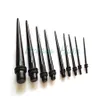 Black UV Acrylic Ear Stretching Tapers Expander Plugs Tunnel Body Piercing Jewelry Kit Gauges Bulk 1 6-10mm Earring Promotional Ho296y