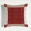 Amazon Nordic Modern Style Letter暖かい枕ソファクッション枕デュプレックス印刷四角い腰部サポート枕