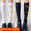 Женские носки, 4 размера, черные, белые, однотонные, длинные чулки выше колена в стиле Лолиты, женские чулки для девочек