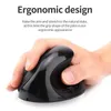 KSTOP Wireless Mouse Vertical Gaming USB Chargeable Computer Mice Ergonomic Upright 1600 DPI for PC Laptop Home Work 231228