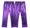 Designer Jeans Mens Women Leopard Pants Pantalones Ripped Denim Purple Red Mer Color