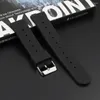 Titta på band Soft Silicone Sport Strap 20mm 22mm gummi dykning Vattentät band för män Blue Black Replacement Watchband #e