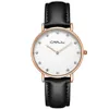 Crrju Women Luxury Rhinestone Quartz Watches Lady Ultra-Thin Fashion Classical Dress Leath Strap Wristwatch Relogio Feminino200s