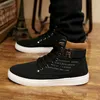 Mode Mannen Casual Schoenen Hoge Top Canvas Sneakers Man LaceUp Ademende Trainers Manden Basic Flats 231225