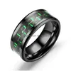 With Side Stones Update Carbon Fiber Black Wedding Rings Band Promise Engagement Ring For Men Women Love Mens Jewelry Drop Dhgarden Dhfwa