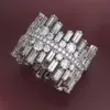 Vintage Lovers Lab Diamond CZ Ring 925 Sterling Silber Engagement Ehering -Ringe für Frauen Jubiläum Schmuck Edelstein Geschenk248s