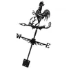 Rooster Wind Vane Dachwetterwetter Retro Metal Direktion Indikator Farm Szene Gartenkunstdekorte 231227