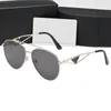 Heren zonnebril Klassiek merk Retro zonnebril Luxe designerbril Ray Metalen frame Ontwerpers Zonnebril Vrouw