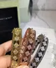 & Arpels Tennis fashion Bangle official website the same style Four leaf clover kaleidoscope bracelet Gold for Women Girls Valentine's Jewelry men designer3078026