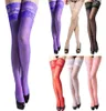 Femmes dame Sexy longs collants dentelle haut transparent rester jusqu'à la cuisse haute bas collants sur les chaussettes au genou 6 couleurs 8519091