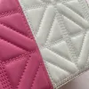 Fashion Patchwork Color Block Rhomboid Sacs à bandoulière pour femmes Vente chaude Star Star Pu Leather Handbag FMT-4136