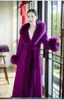 Faux Fur Collar Thickened Woolen Coat Female 2023 Fall Winter Fashion Temperament Wild Long Trench for Women 231227